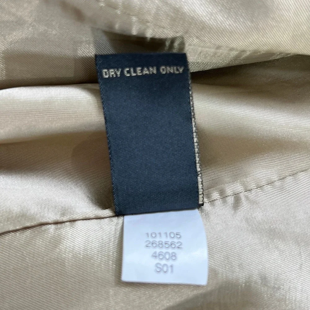 VTG. Banana Republic Men's 46L Beige Linen Blend 3-Button Blazer Jacket  Italy